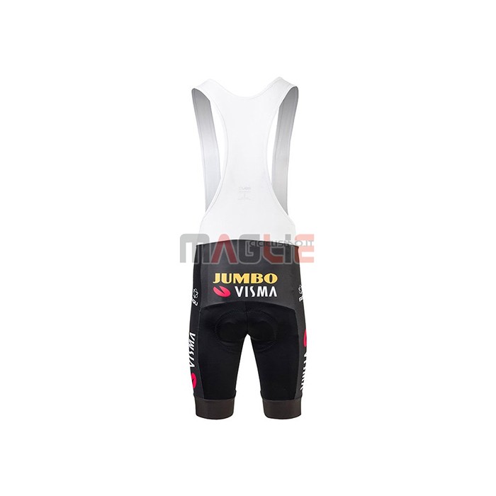 Maglia Jumbo Visma Manica Corta 2021 Nero Giallo